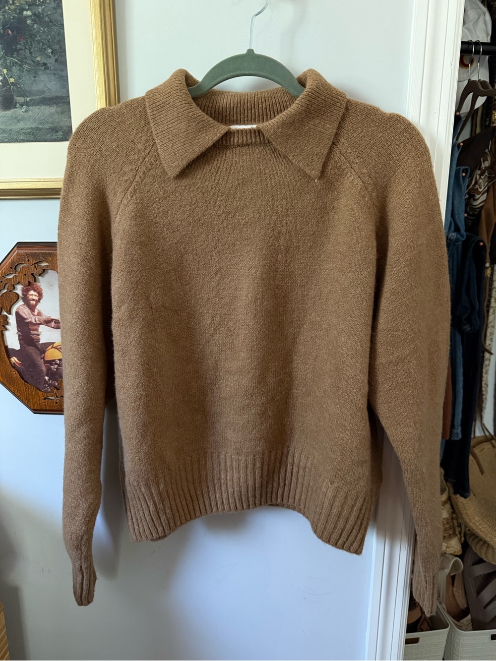 H&M Women’s Brown Collared Sweater